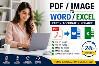 pdf and image to excel expert