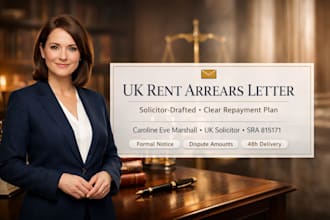 draft a UK solicitor letter to your landlord regarding rent arrears