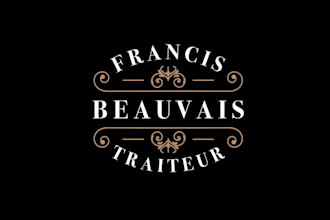 design rustic style food catering company logo