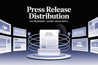 write and distribute press release via ein presswire for media exposure