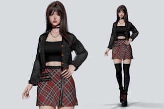 create and rig live2d vtuber model, vroid model vrchat vrm 52 arkit blendshapes