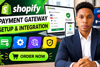 setup shopify payment gateway, paypal, stripe and payoneer integration