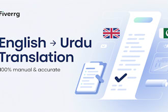 be your professional urdu translator native