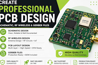 do professional pcb design, schematic, rf wireless, gerber