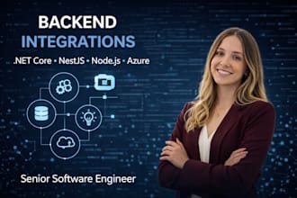 develop dotnet core backend apis, integrations, and azure microservices