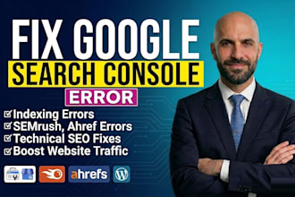 setup google search console, fix indexing issues and technical seo errors