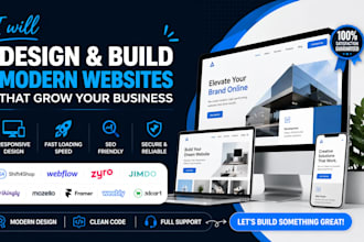 design and build a high converting website on shopify webflow weebly zyro jimdo