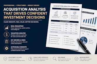 analyse acquisition deals and provide investment insights