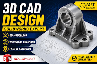 create 3d mechanical cad designs solidworks