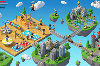 develop roblox game, roblox map, roblox world, weapon, animation, lua scripting
