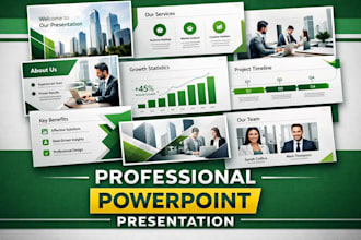 design, redesign powerpoint presentation, pitch deck, google slides and canva