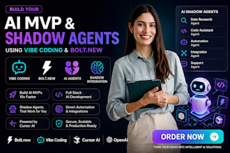 build your ai mvp and shadow agents using vibe coding and bolt new