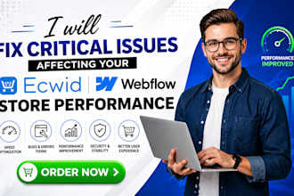 fix critical issues affecting your ecwid or webflow store performance