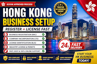do hong kong business registration, license, company setup fast