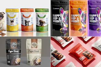 do premium food label design product packaging label product label design