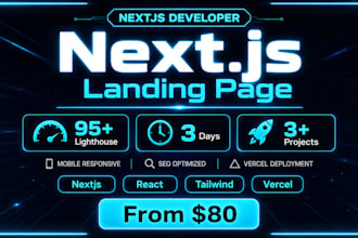 build a stunning nextjs website that converts visitors