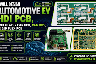 design automotive ev hdi pcb multilayer car pcb can bus rigid flex pcb