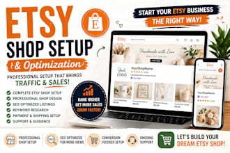 do etsy set up etsy seo etsy digital product etsy shop etsy listing etsy sales