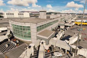 make 3d airport layout design, airport concept, airport layout, airport remodel