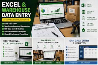 manage inventory data in excel, google sheets, or erp