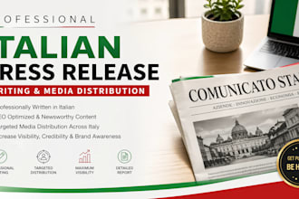 professional italian press release writing  and media distribution in norway, UK