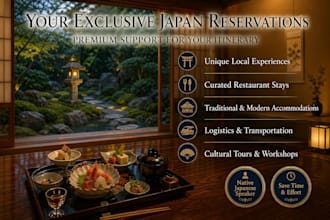 provide unlimited japan reservations and a daily itinerary
