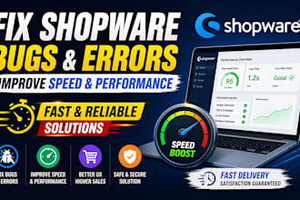 fix shopware website bugs errors improve website speed performance fast