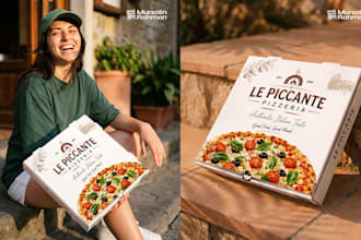 design pizza box burger box mailer box and packaging design