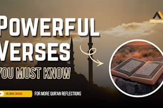 design professional and trendy islamic youtube thumbnail to get high CTR