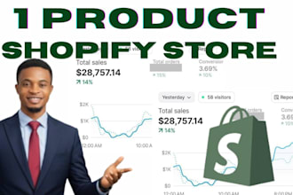 build a branded one product shopify store with upsells and bundles