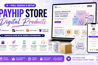 do payhip store digital products pensight beacons ai etsy shop print on demand