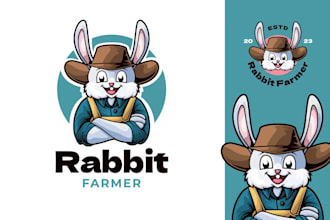do high quality modern attractive rabbit logo