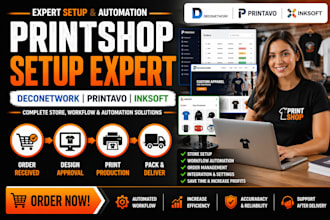 setup deconetwork printavo inksoft store and printshop workflow