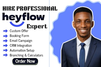 build high converting heyflow funnels and duda websites