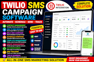 create a twilio bulk SMS campaign scheduler with automation