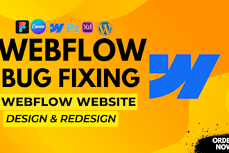 fix webflow bugs in  webflow website, fix  layout, seo, responsive issues