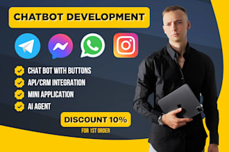 create telegram chat bots, mini applications, automations