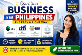 help you register your business in the philippines, sec, dti, bir, permits