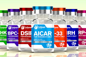 design custom peptide, peptide vial label, peptide sarms supplement label