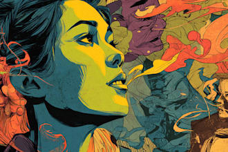 comic book illustration with comic book illustrator