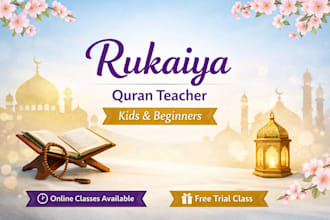 teach quran to kids and beginners with tajweed online