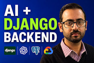 develop django saas backend with chatgpt claude ai integration