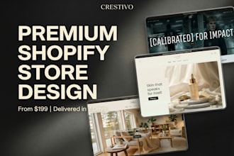 design a premium shopify store for your brand