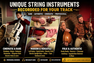 record authentic folk string instruments hurdy gurdy charango autoharp dulcimer