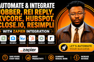 automate jobber rei reply kvcore hubspot close io resimpli zapier integration