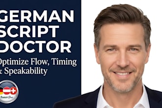doctor and polish your commercial script for voiceover