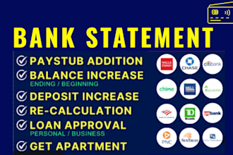 reconcile bank statement PDF to editable format