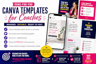 design canva templates for coaches and course creators