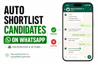 build whatsapp ai chatbot to screen and qualify candidates automatically
