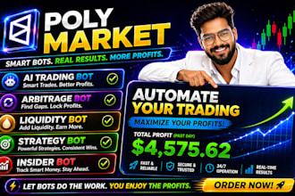 be blockchain developer for polymarket bot, open claw, clawd bot, pumpfun bot